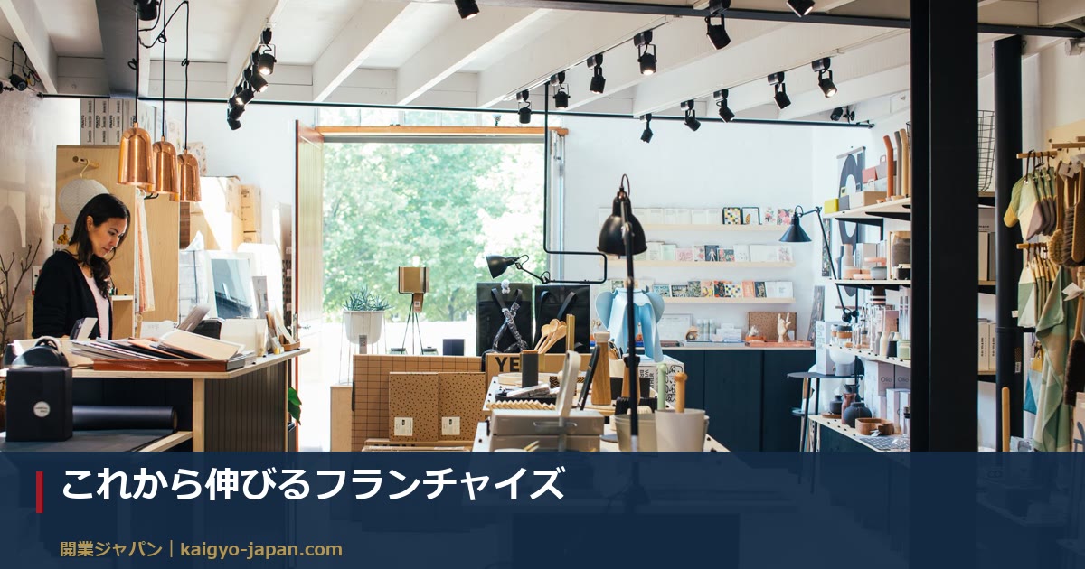これから伸びるフランチャイズ|市場が拡大している5分野と、初期費用105万円から始まる無店舗型の実数字