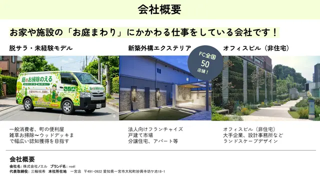 お掃除のえる 加盟説明資料 2枚目