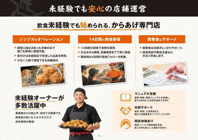 からあげ専門店 鶏笑(とりしょう) 加盟説明資料 3枚目